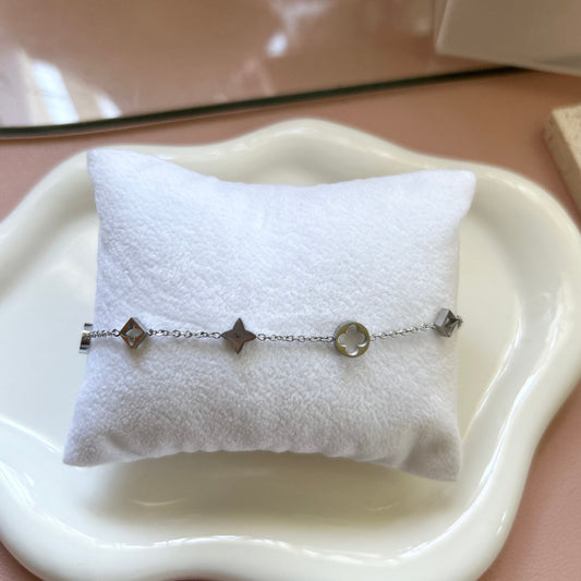 silver stainless steel jewelry non tarnish waterproof women girls chain minimalist bracelet