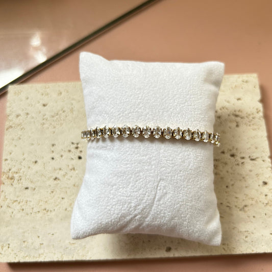 DIANA - Round Zirconia Gemstone Tennis Bracelet