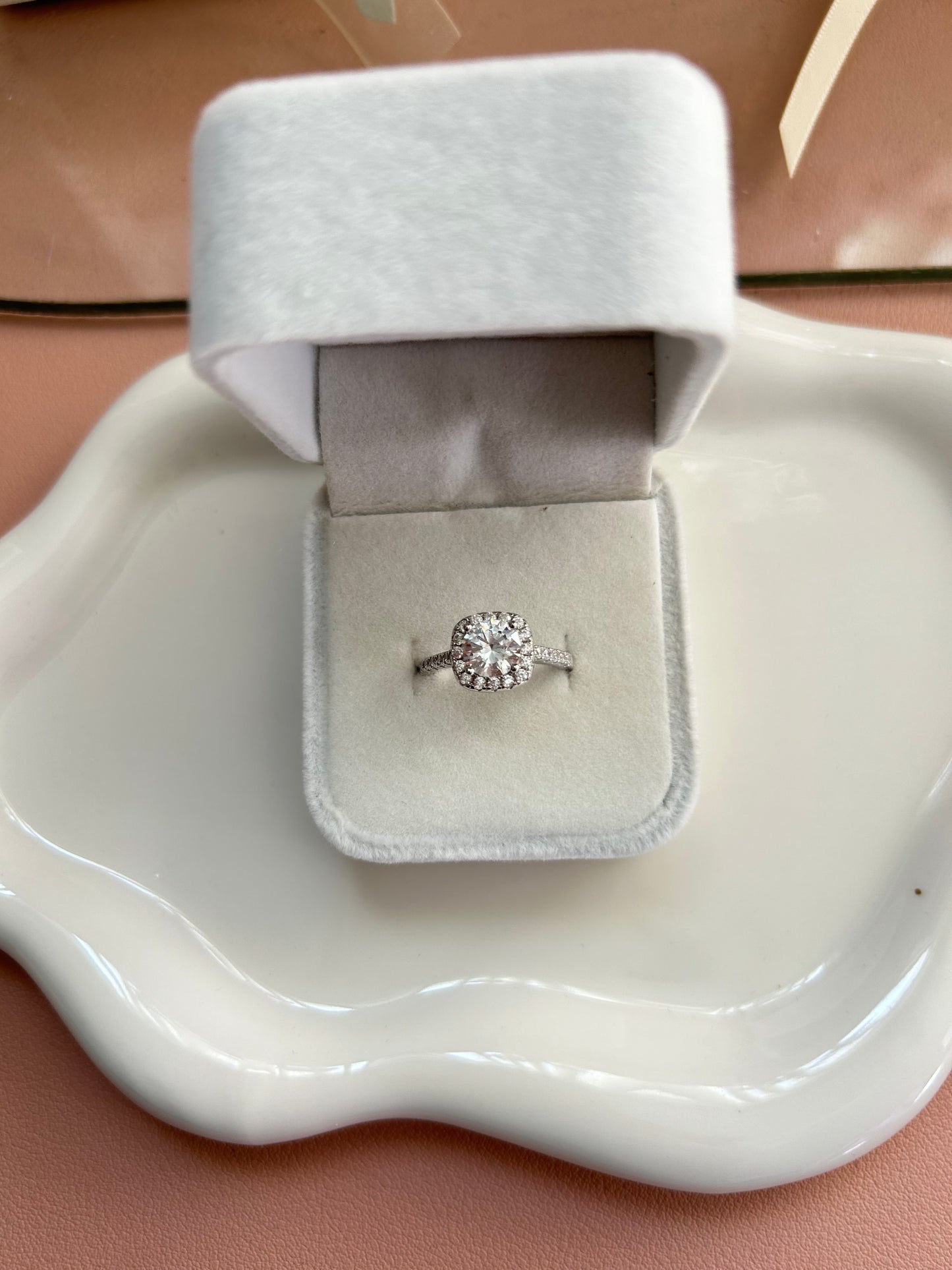 Catherine - Square Shaped CZ Ring