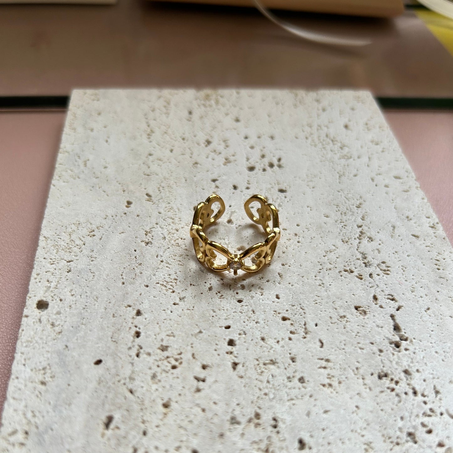 CORA - Adjustable Heart Ring